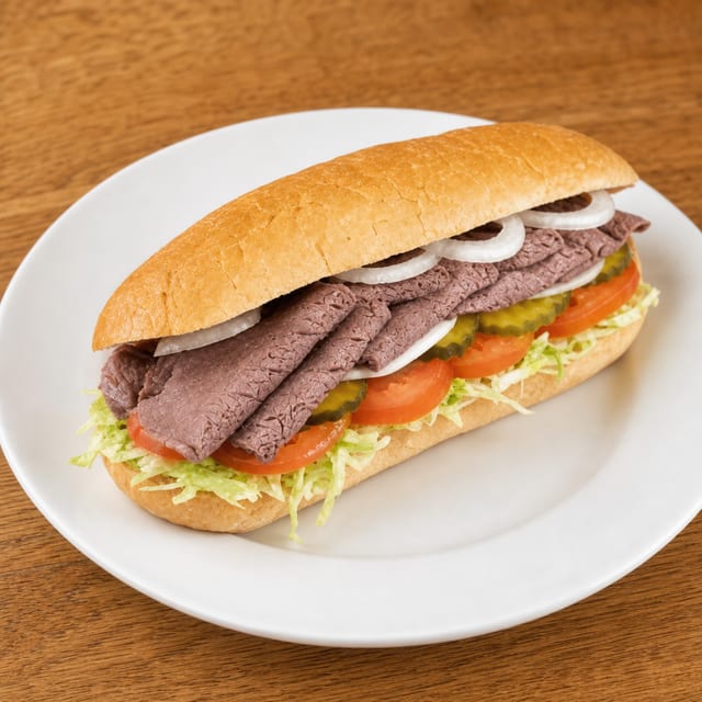 #4 Roast Beef Sub 8".