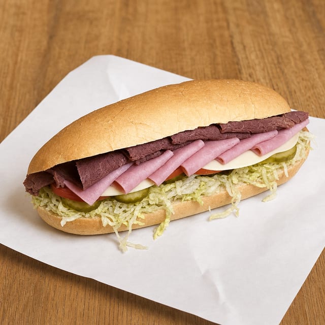 #6 Roast Beef, Ham & Turkey Sub 12".