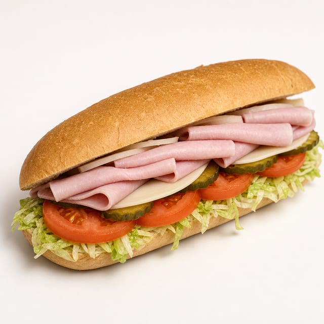 #8 Turkey Breast & Ham Sub 12".