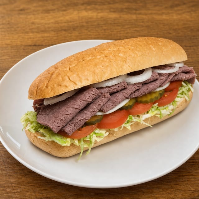#4 Roast Beef Sub 12".